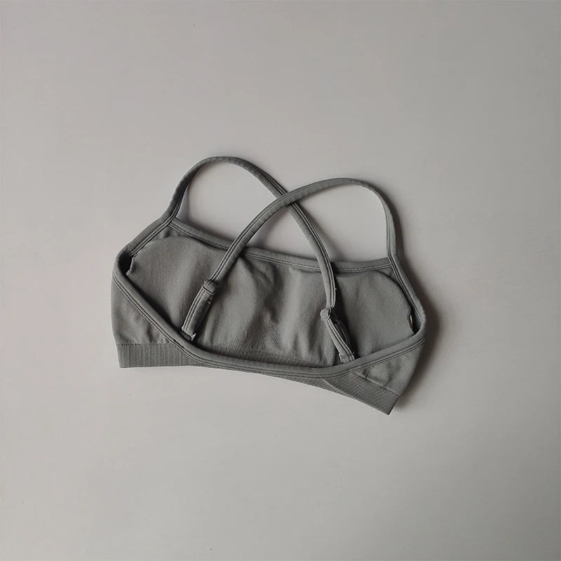 Women's Strappy Sports Bra with Separate Shorts Options