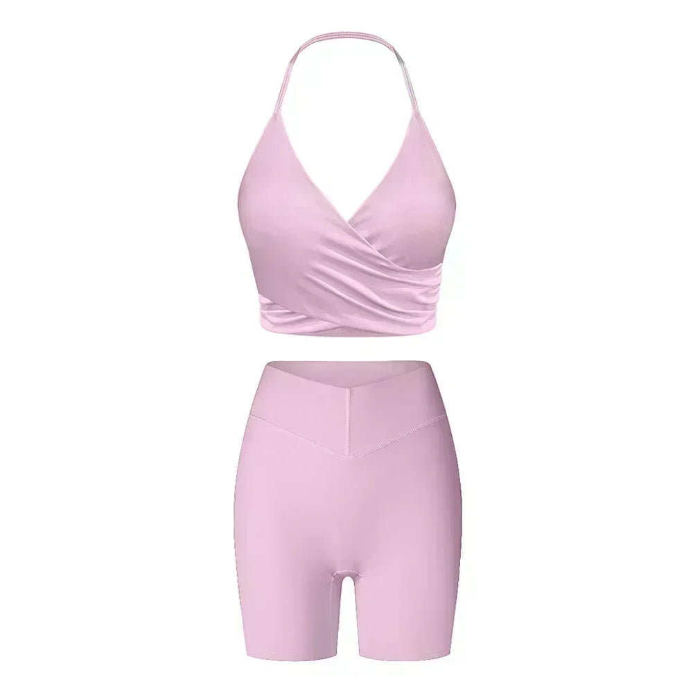 Women's Zip-Front Yoga Workout Set