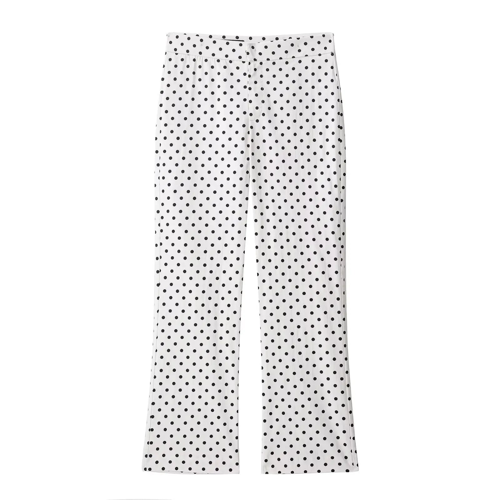 Women's Polka-Dot High-Neck Zip-Front Jacket