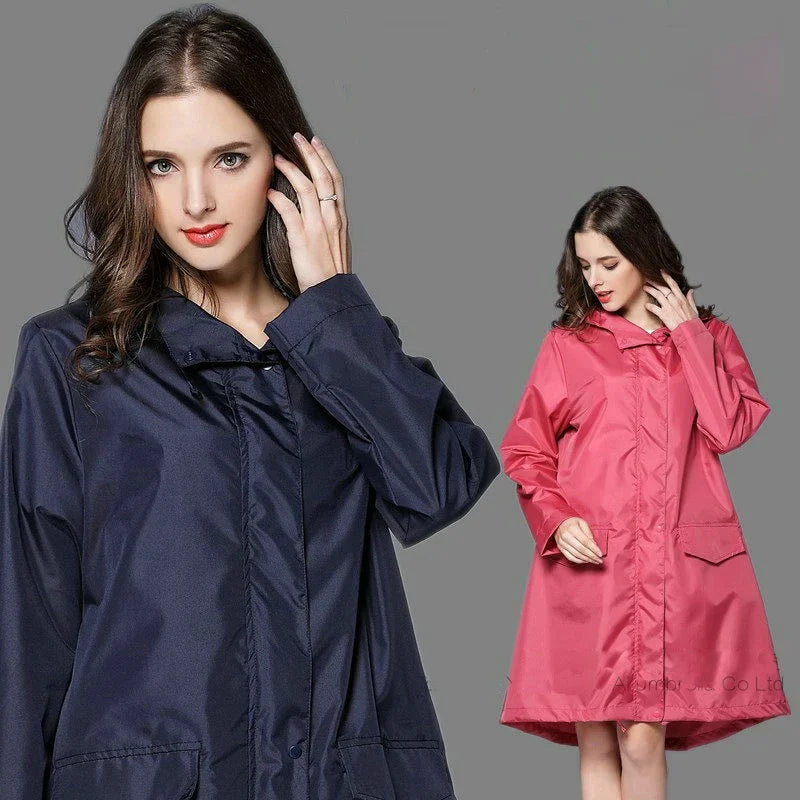 Long Hooded Front Opening Jacket for Layering over Outfits