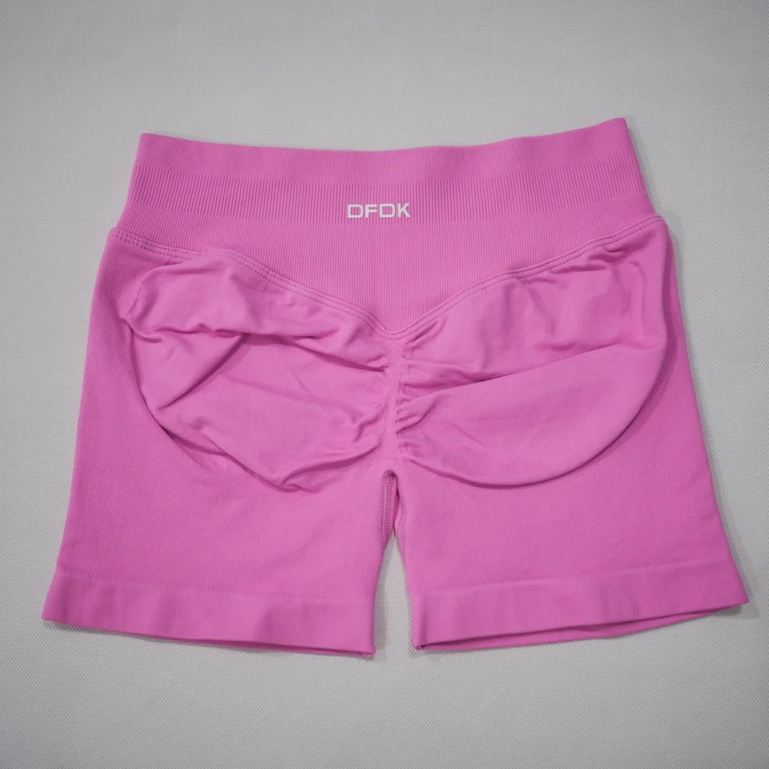 Women's Scrunch Detail High Waist Yoga Shorts