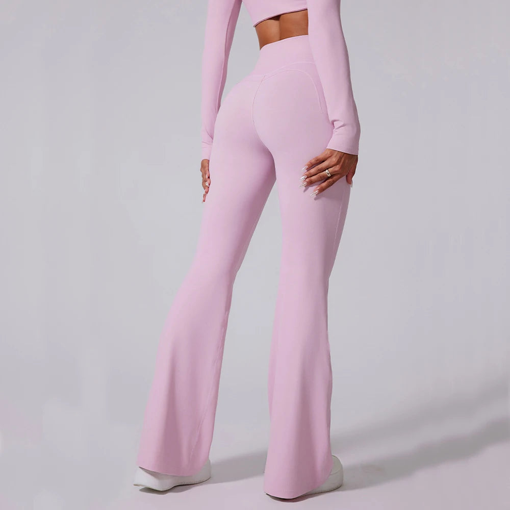 Women's High Waist Flared Leggings For Workout Outfits