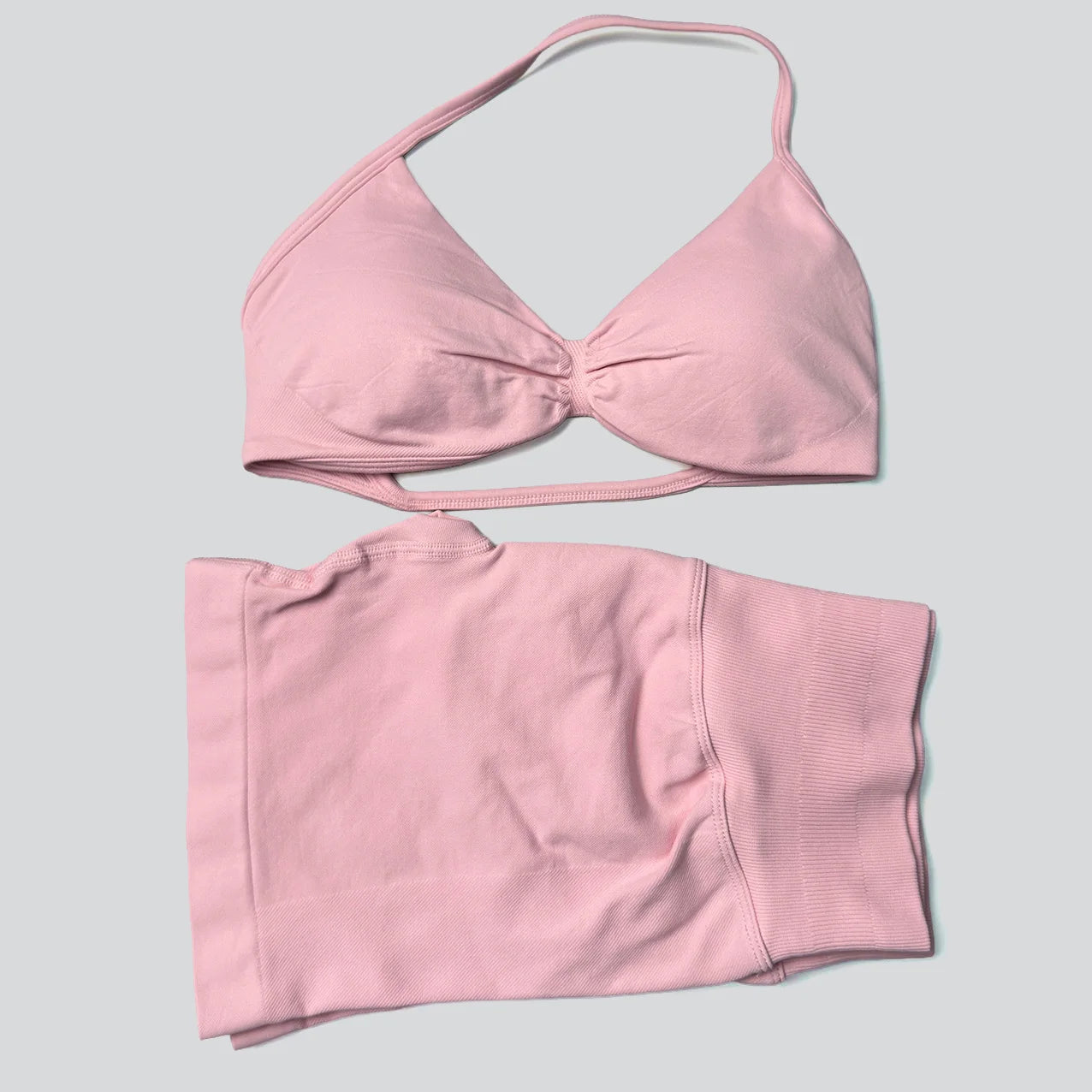 Women's Halter Bra And Variable Bottoms Yoga Set