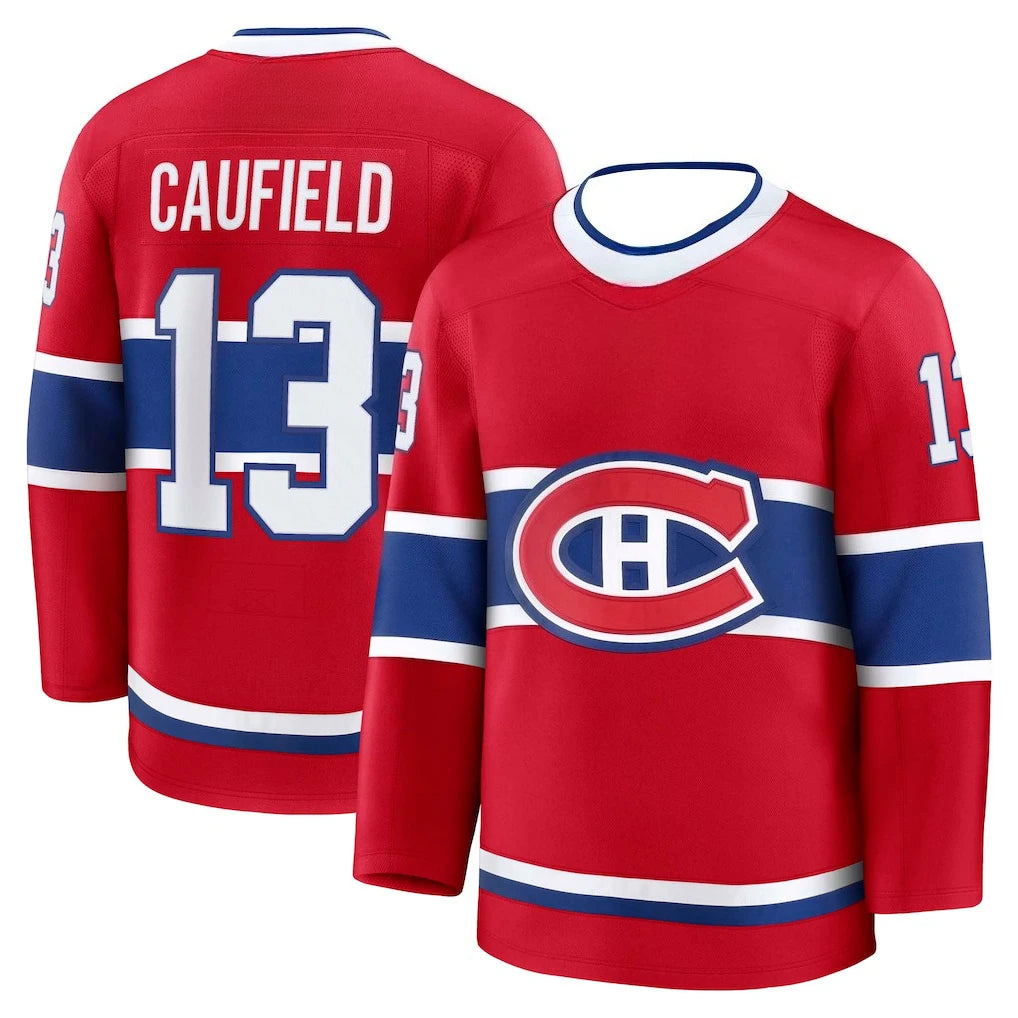 Montreal Player Number Graphic Long Sleeve Jersey For Sports Outfits