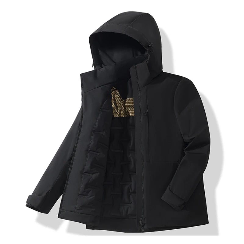 Waterproof Fleece Jackets Windproof Thermal Windbreaker Skiing Raincoat