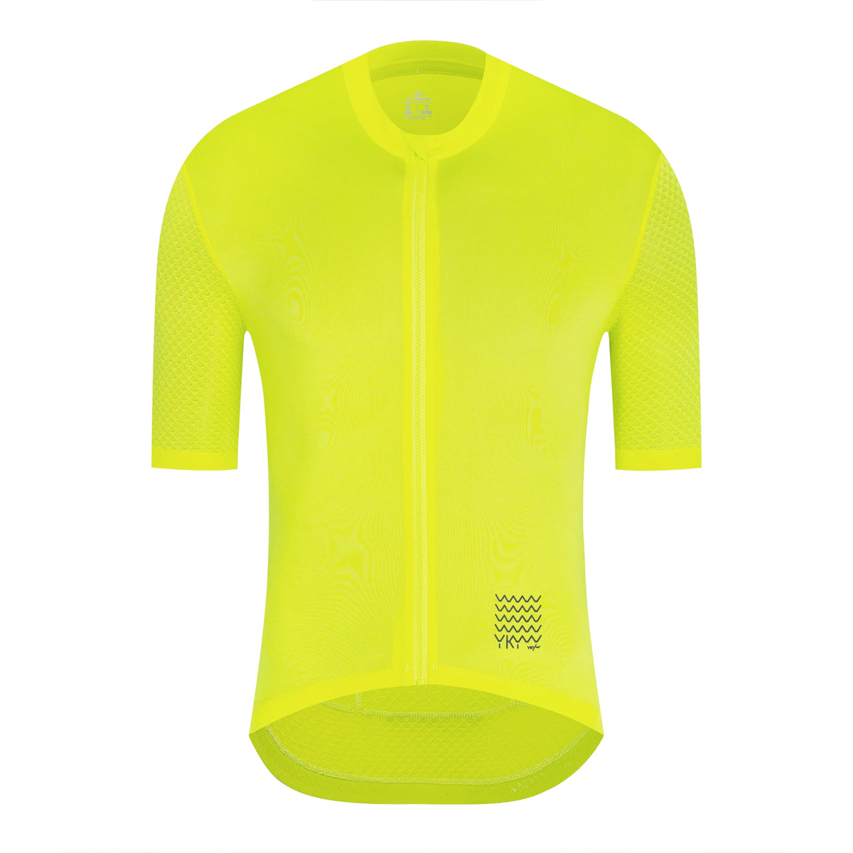 Men's Short Sleeve Full-Zip Cycling Jersey with Rear Storage Pockets