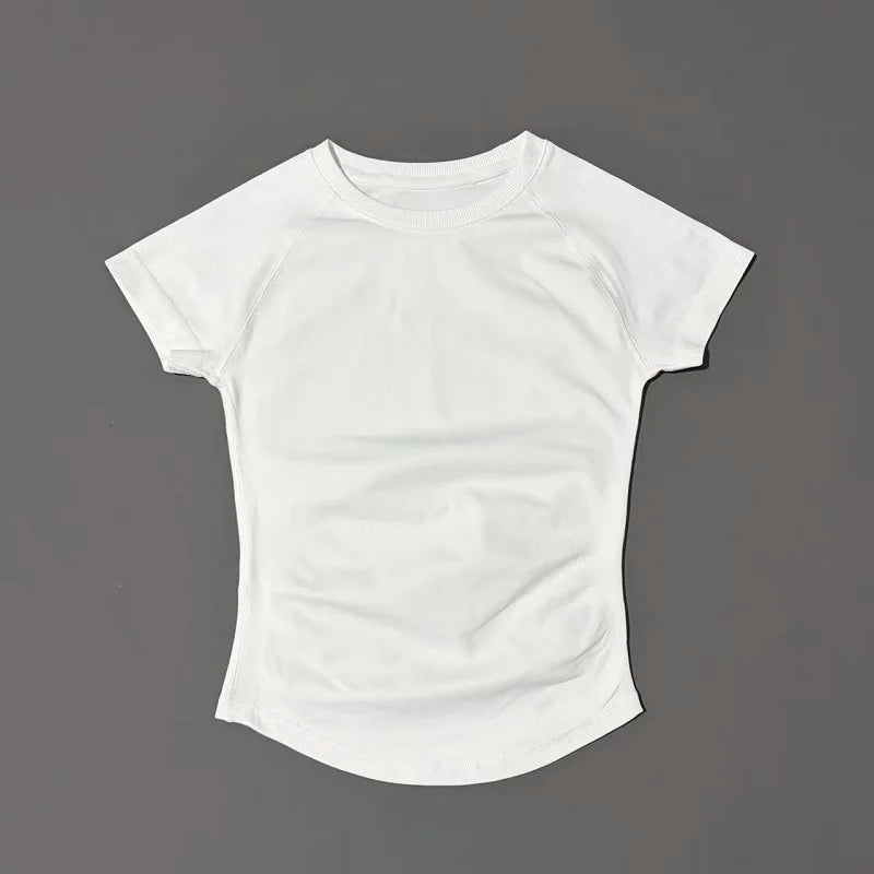 Women's Crew Neck Short Sleeve Sports T-shirt For Workout Outfits