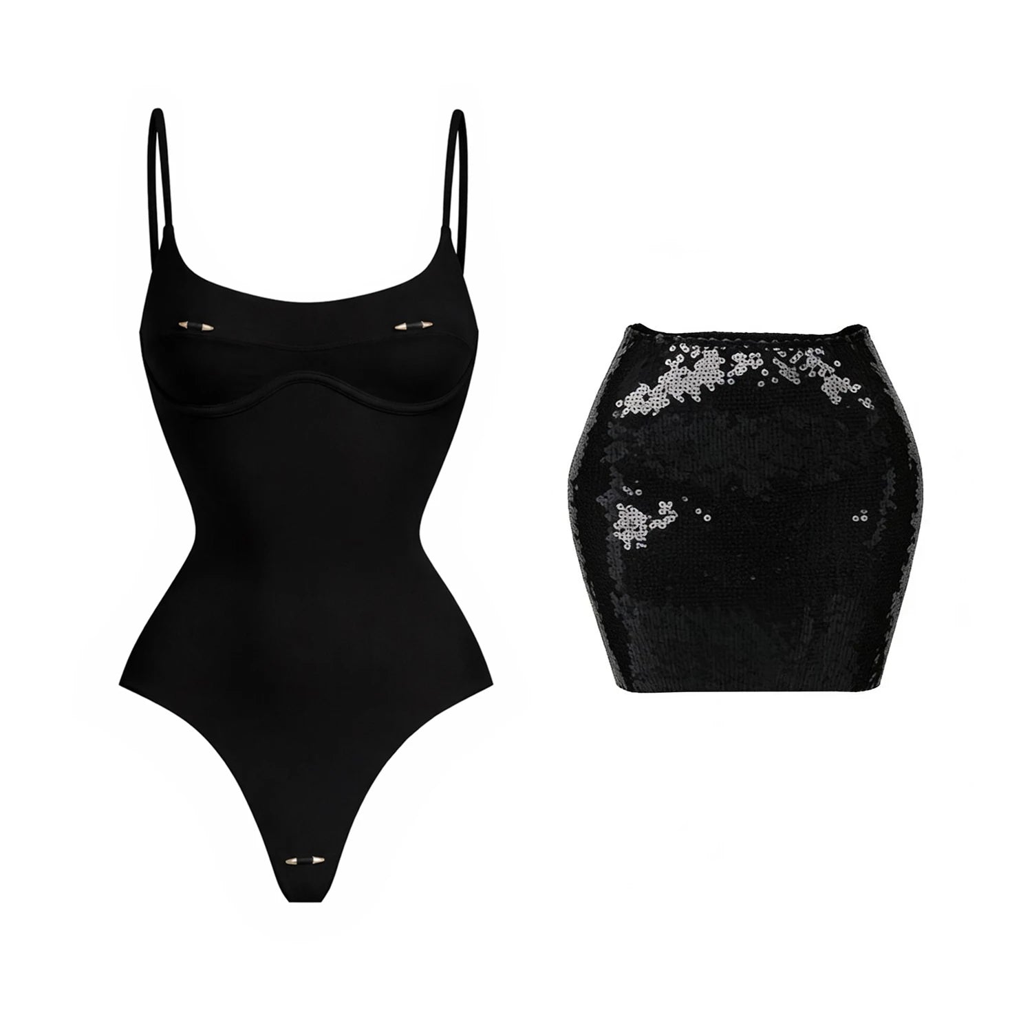 Solid One-Piece Swimsuit with Cover-Up