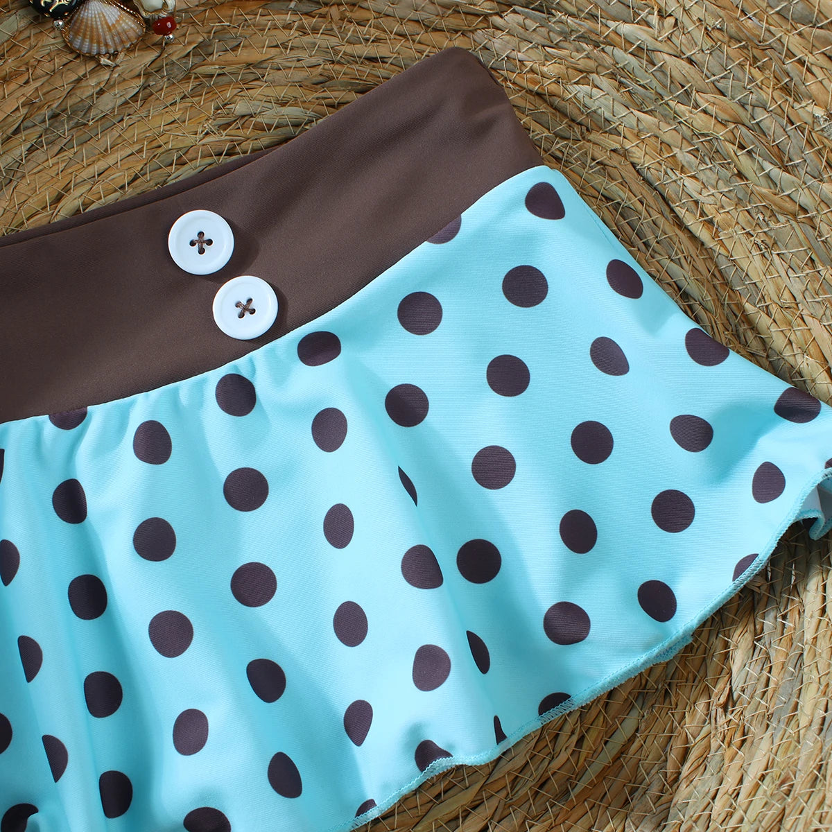 Polka Dot Bikini with Short Cover-Up