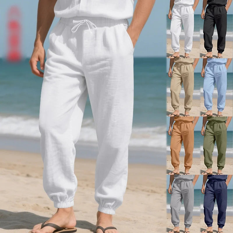 Men's Elastic Waist Casual Pants For Everyday Wear