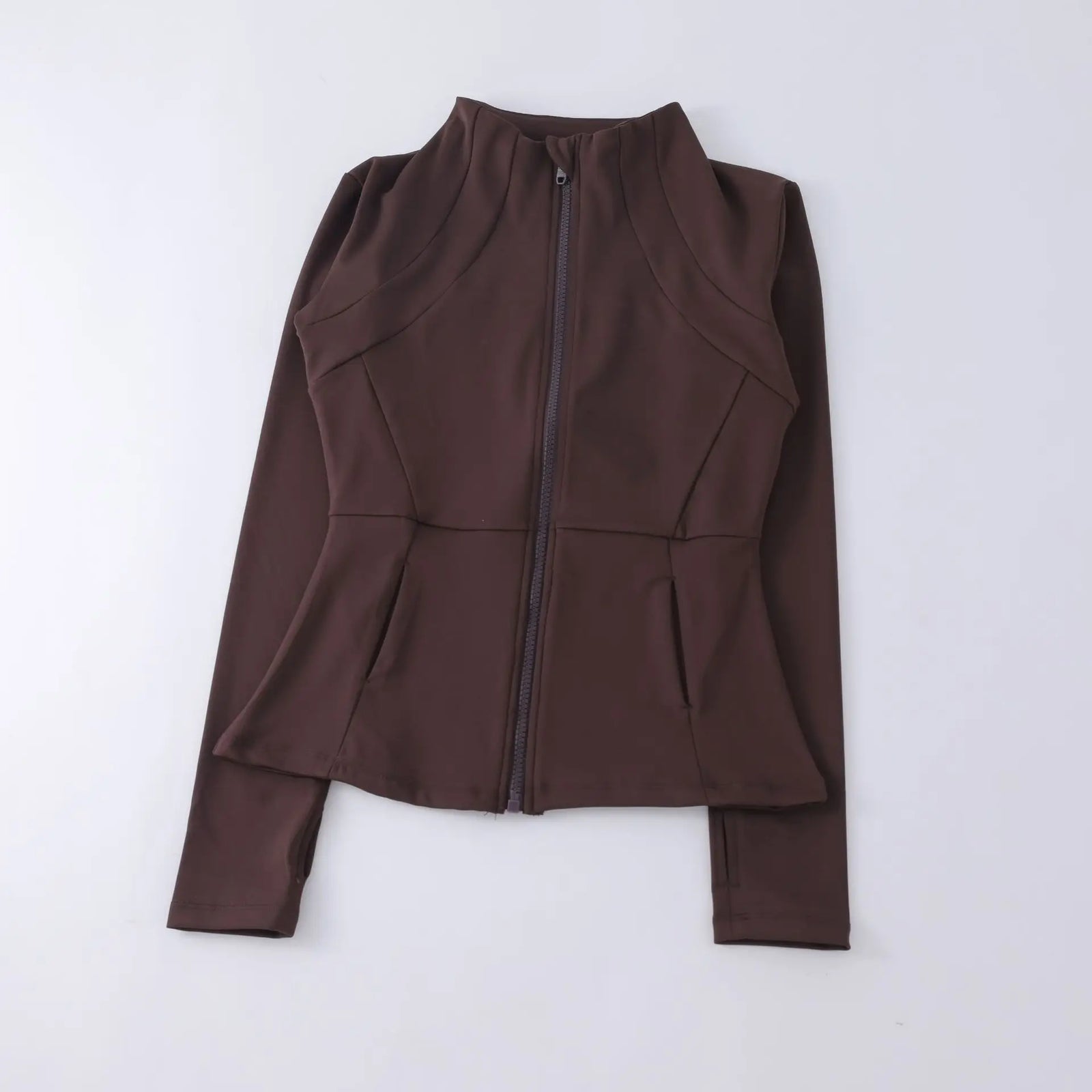 Women's Stand Collar Zip-Front Yoga Jacket