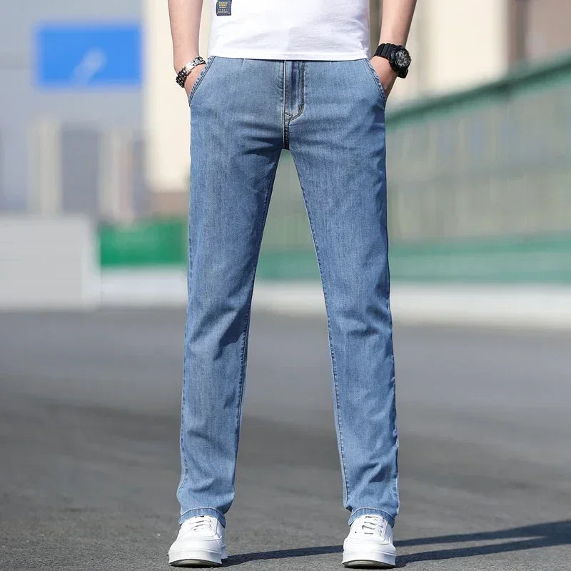 Men's Straight Leg Denim Jeans for Casual Everyday Wear