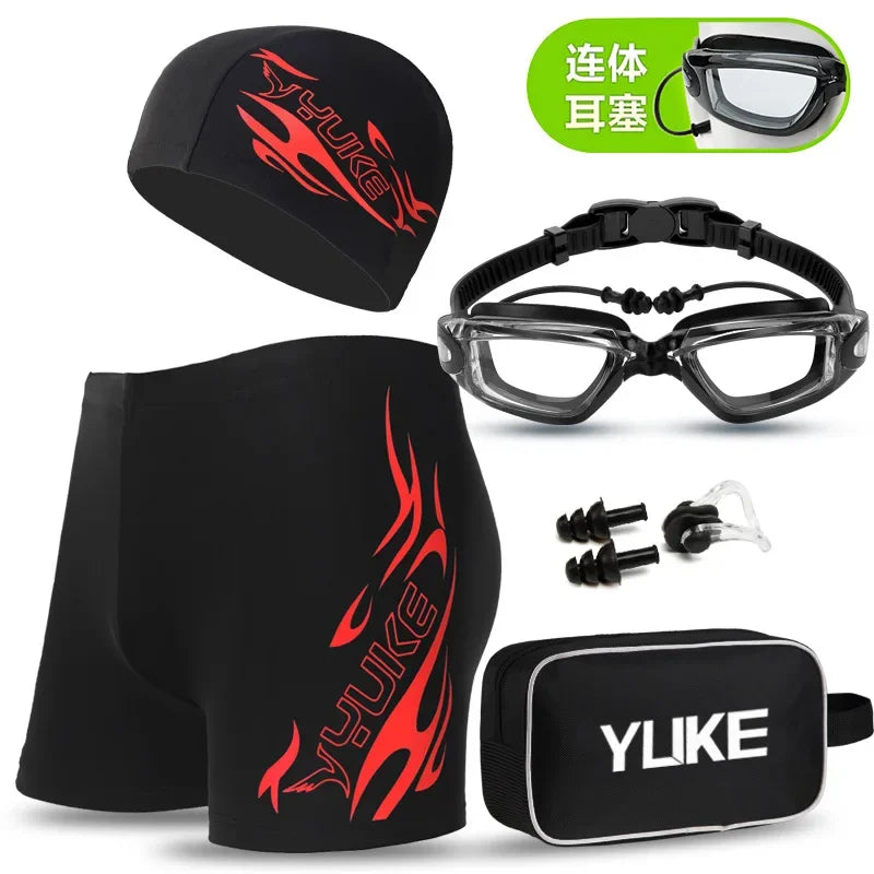 Men's Printed Swim Briefs with Original Accessory Options