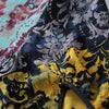 Summer New Chiffon Shirt Retro Print Thin Three Quarter Lantern Sleeve Loose Chiffon Tops Women 4XL