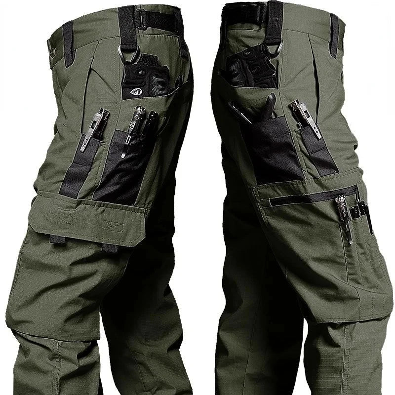 Men's Multi Pocket Zip Fly Casual Cargo Pants