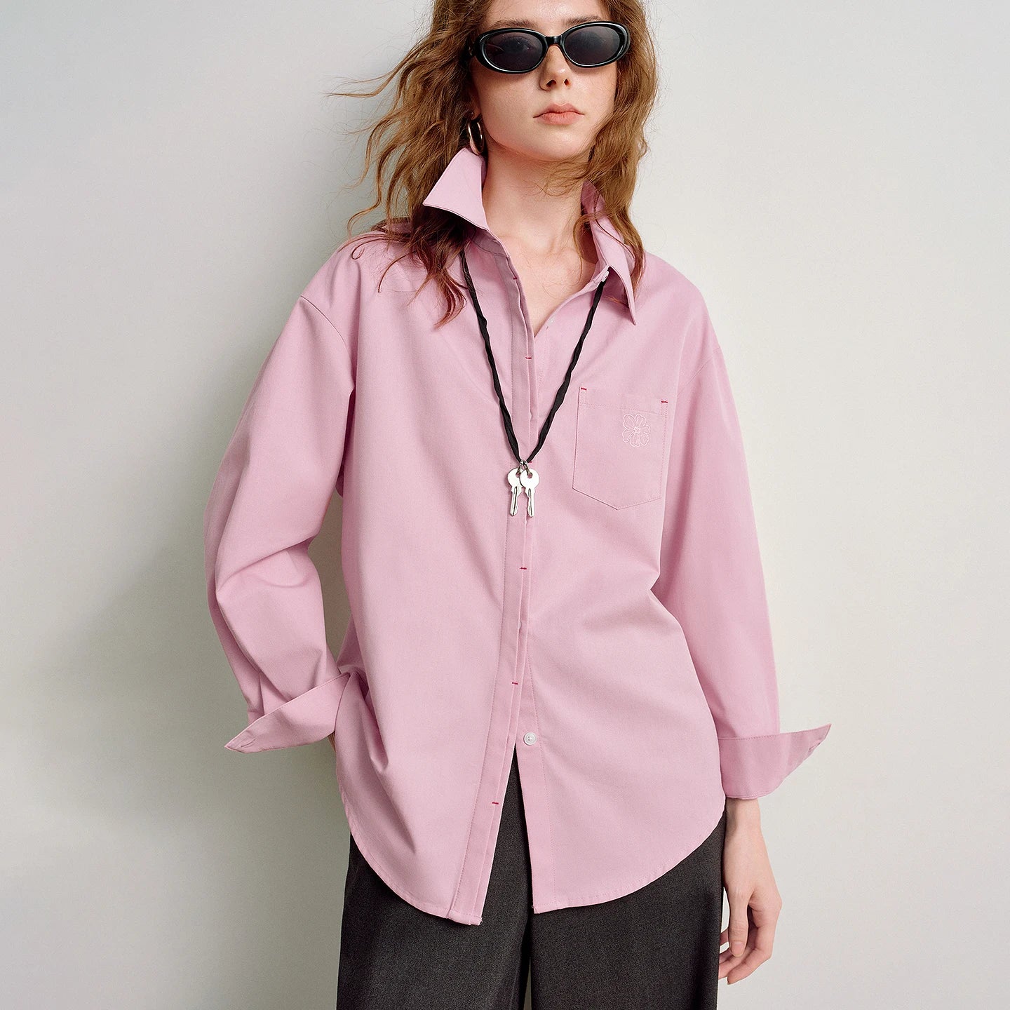 Women's Collared Long Sleeve Shirt