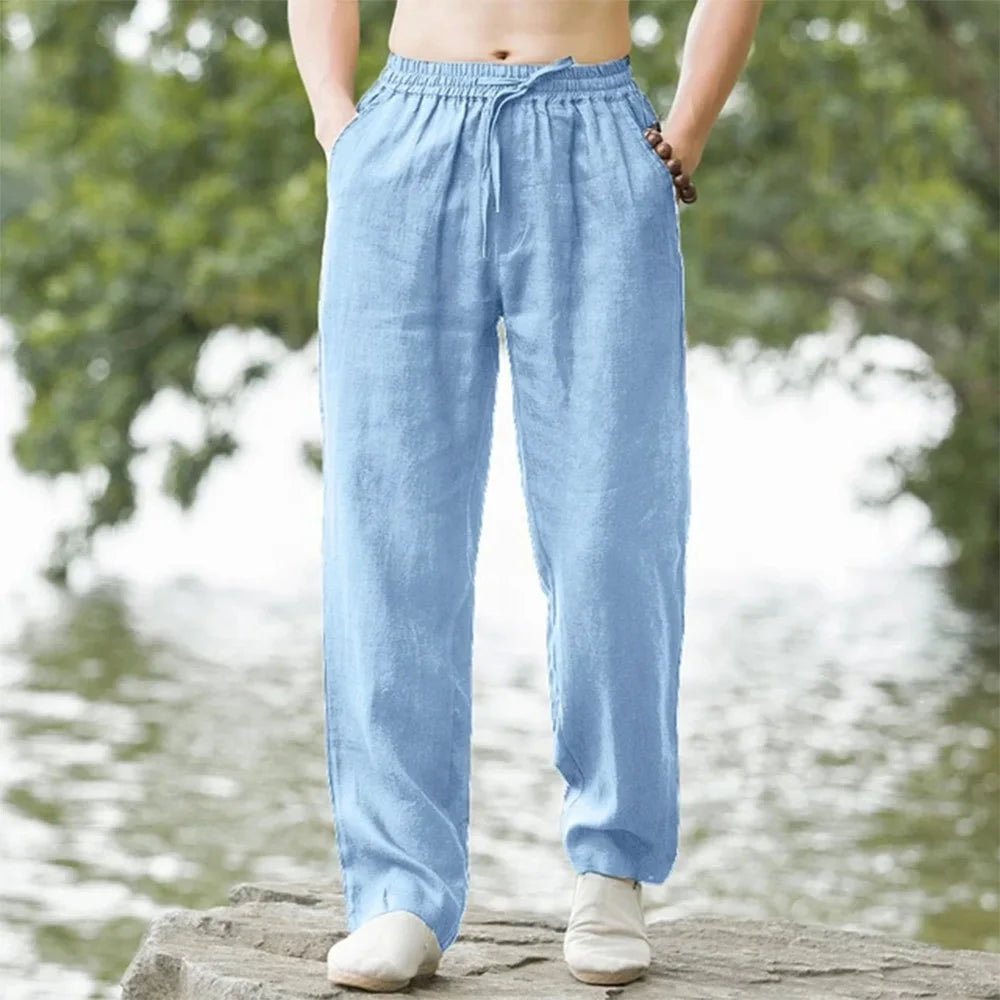 Men's Elastic Waist Casual Pants For Everyday Wear