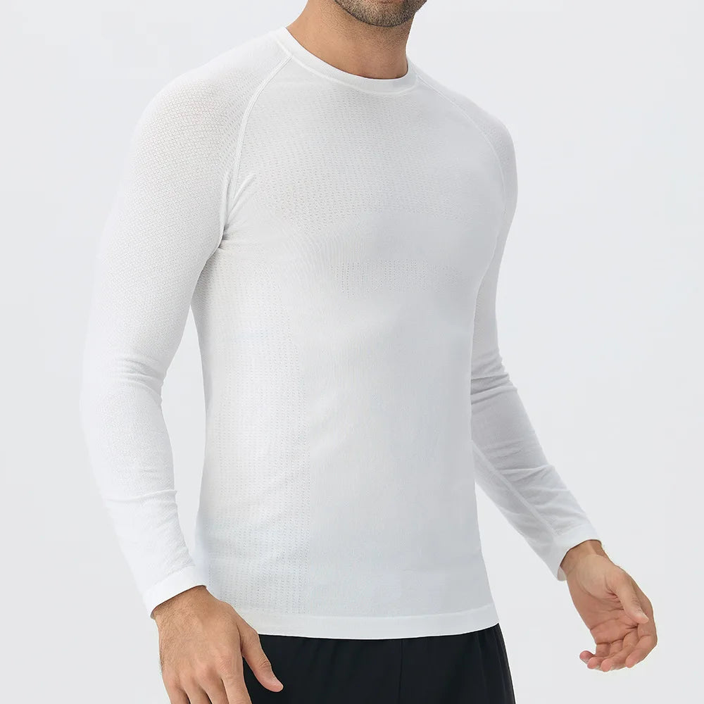 Crew Neck Long Sleeve Running Sports T Shirt Top