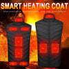 Heated Vest Warm Winter USB Electric Heated Jacket Men Women Heating Coats Washable Thermal 9 Heating Zones Hiking Heating Vests