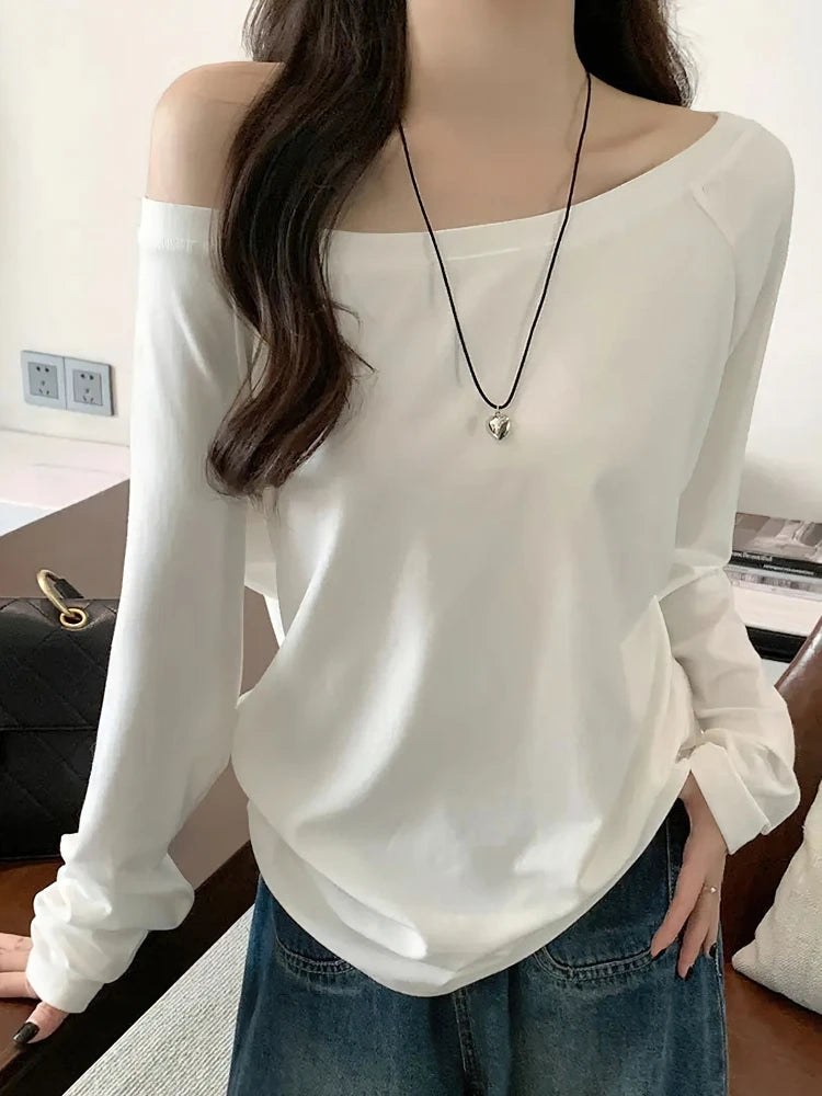 Women’s Off-Shoulder Long-Sleeve Top