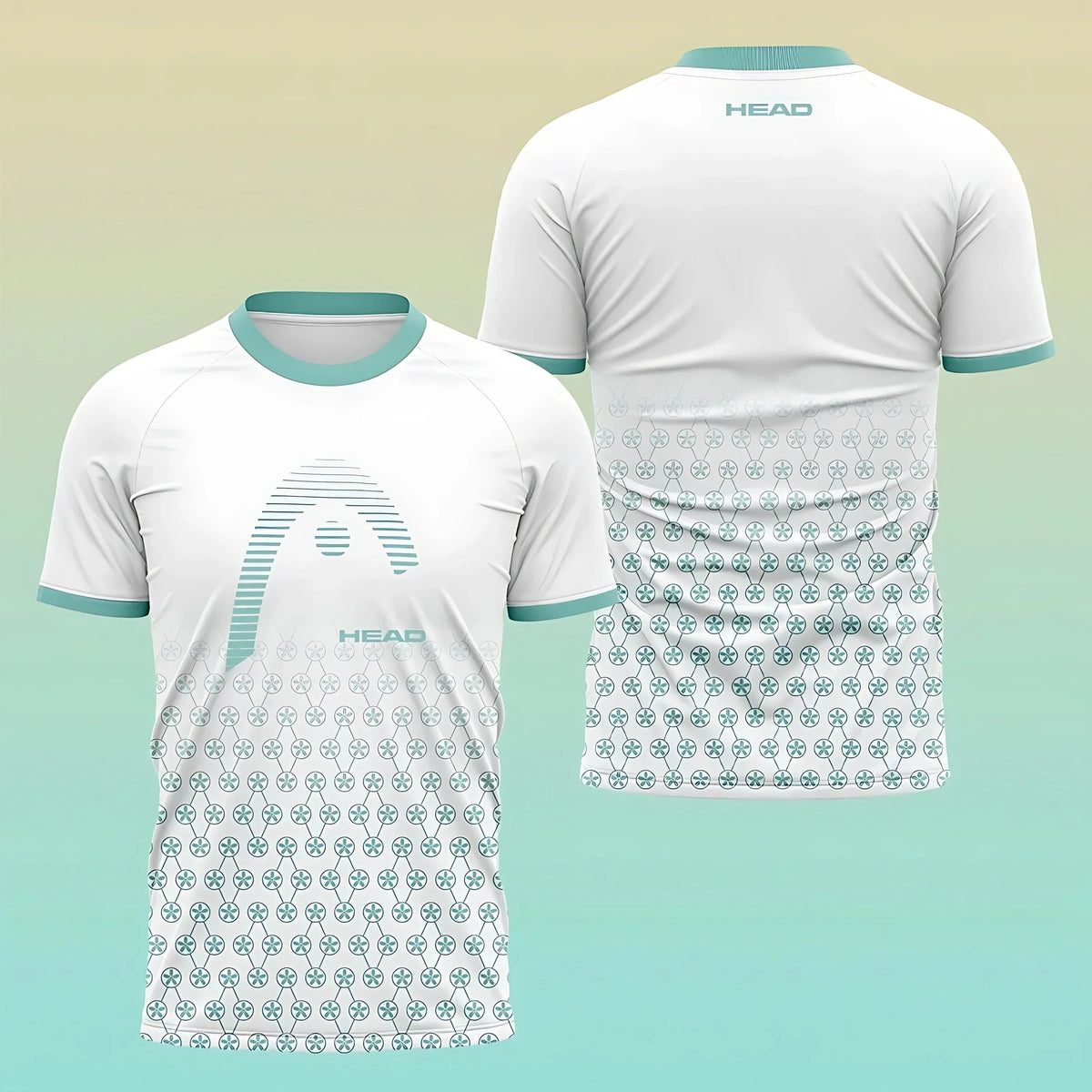 Tennis Graphic Short Sleeve Crew Neck Sports T Shirt