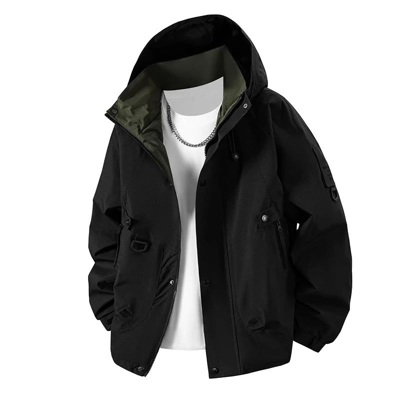 Unisex Waterproof Polyester Hiking Jacket for Spring and Autumn