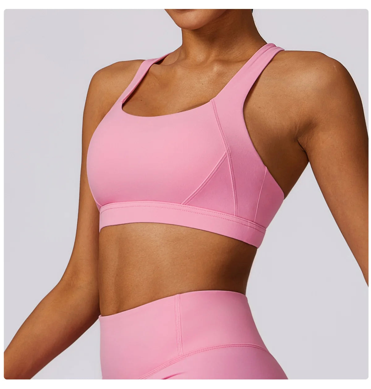 Women's Wide Cross Strap Sports Bra