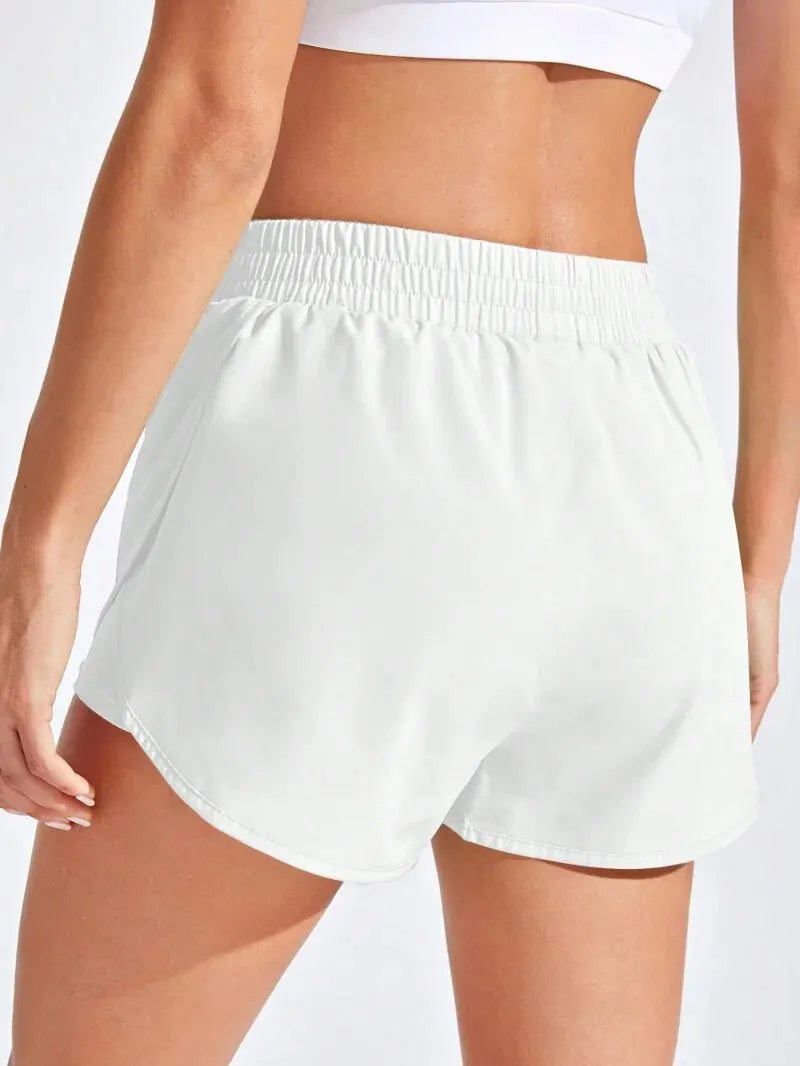 Women's Curved-Hem Workout Shorts