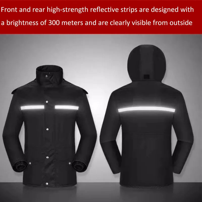 Outdoor Hooded Jacket and Trouser Clothing Set with Style Options