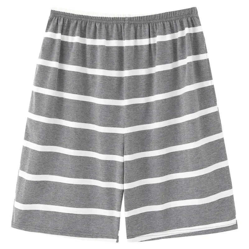 Men's Solid Elastic Waist Pocket Lounge Sleep Shorts with Style Options