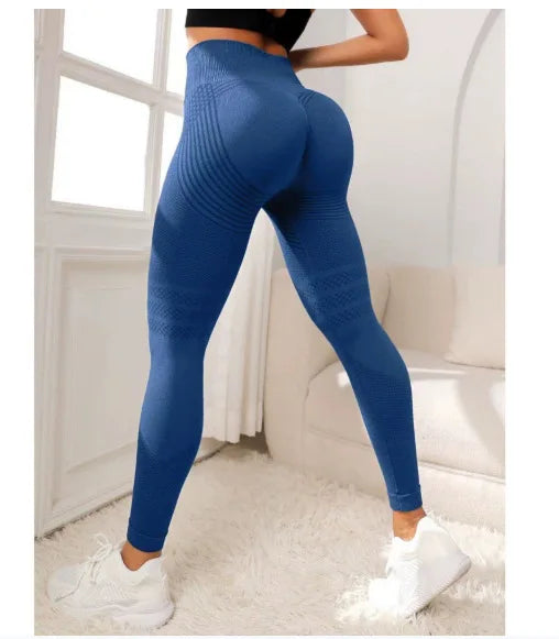 Women's Textured Full Length Leggings For Workout Outfits