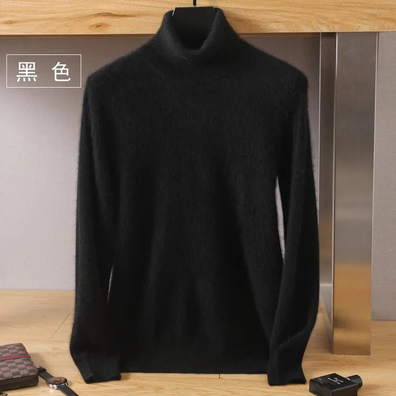 Men's Turtleneck Long Sleeve Knit Sweater