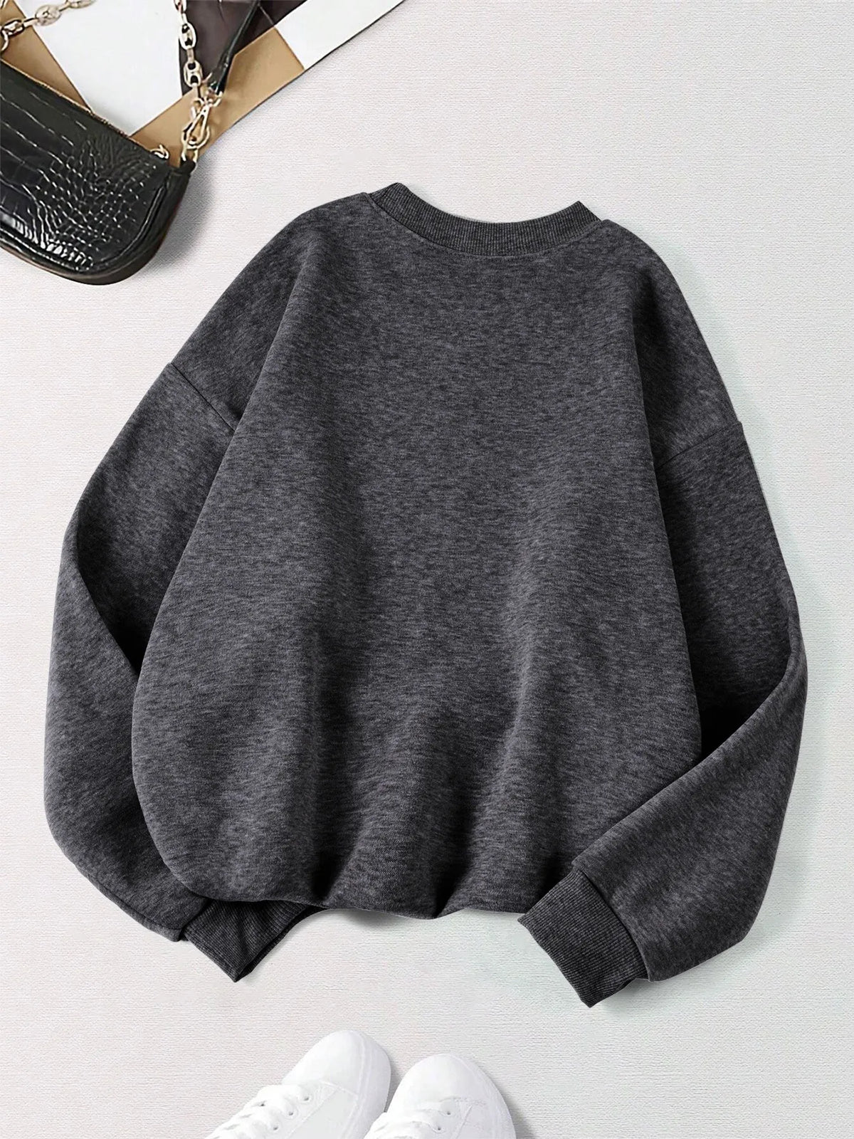 Long Sleeve Casual Pullover Sweatshirt with Original Style Options