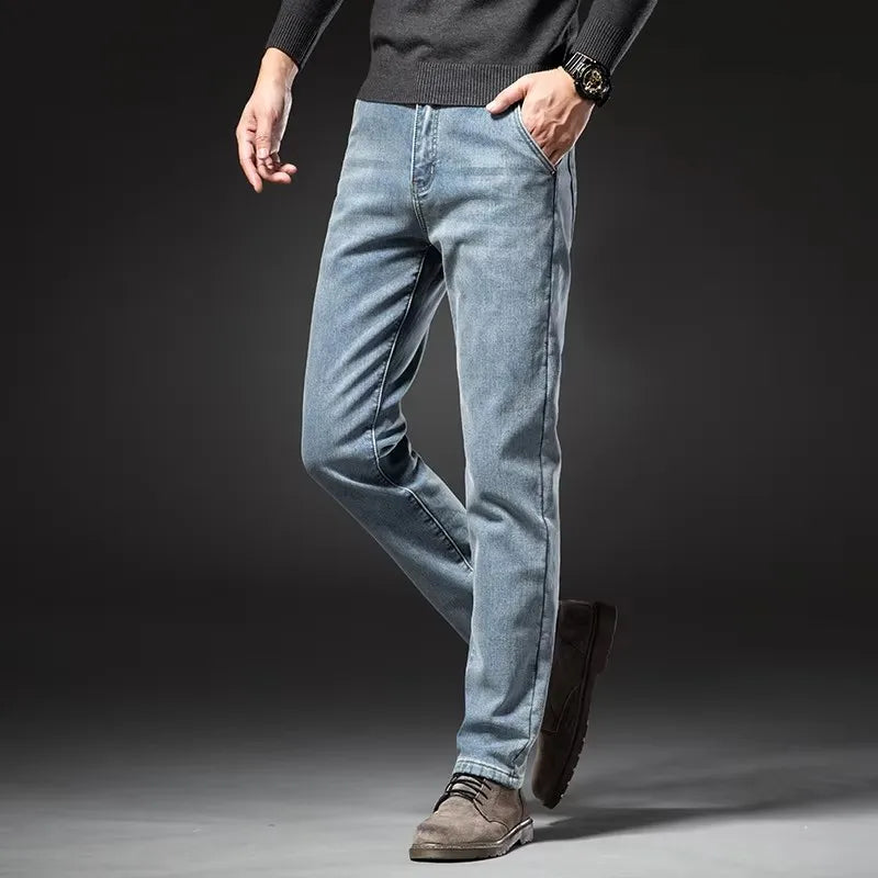 Men's Straight Leg Denim Jeans for Casual Everyday Wear