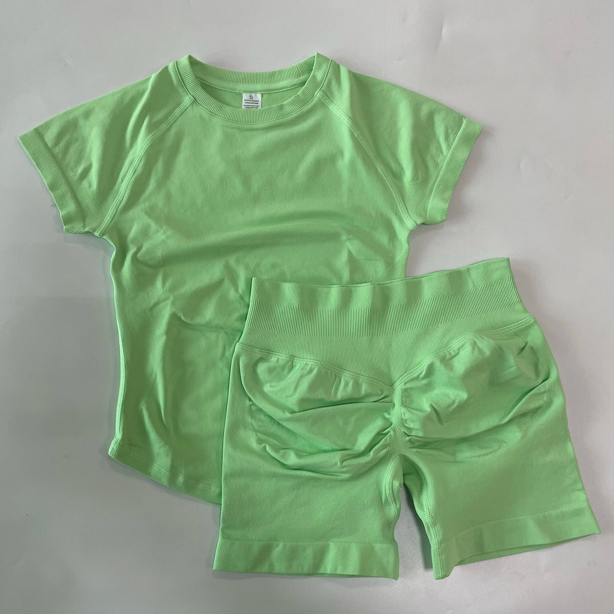 Women's Tee And Shorts Options Yoga Set For Workout Outfits