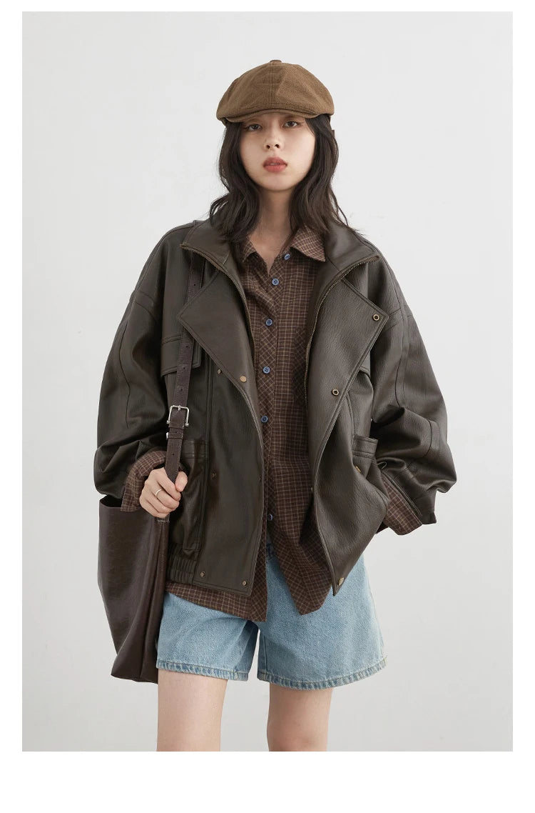 Women's Checked Long Sleeve Shirt with Plain Colour Options