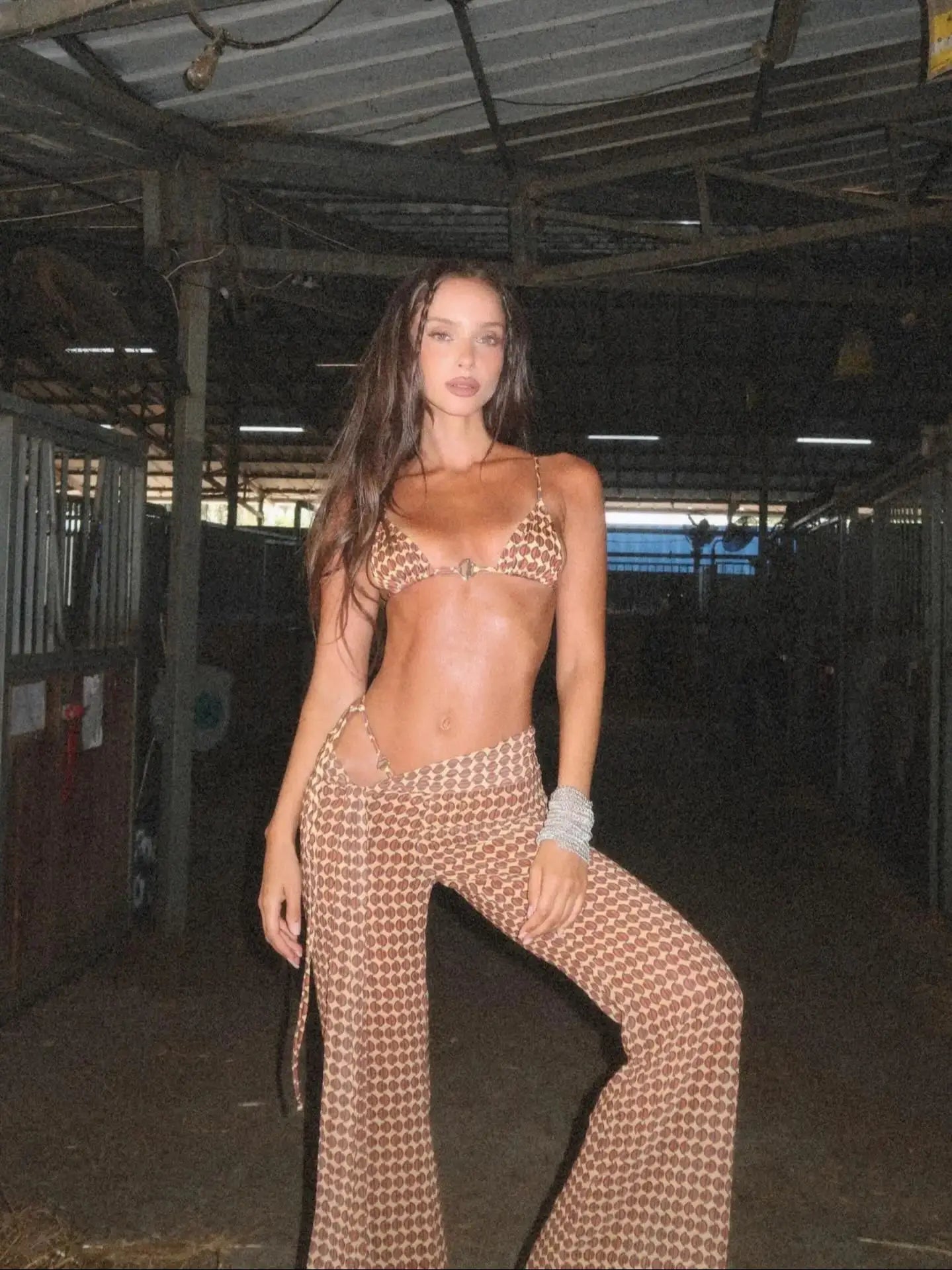 Halter Bikini with Matching Cover-Up Pants