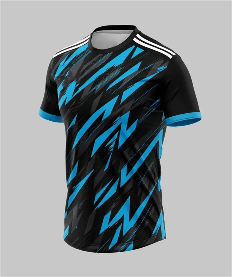 Geometric Sports Print Short Sleeve T-shirt For Sports Outfits