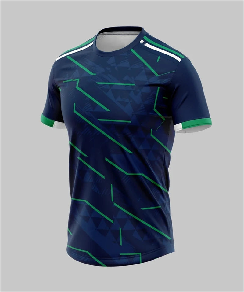 Geometric Sports Print Short Sleeve T-shirt For Sports Outfits