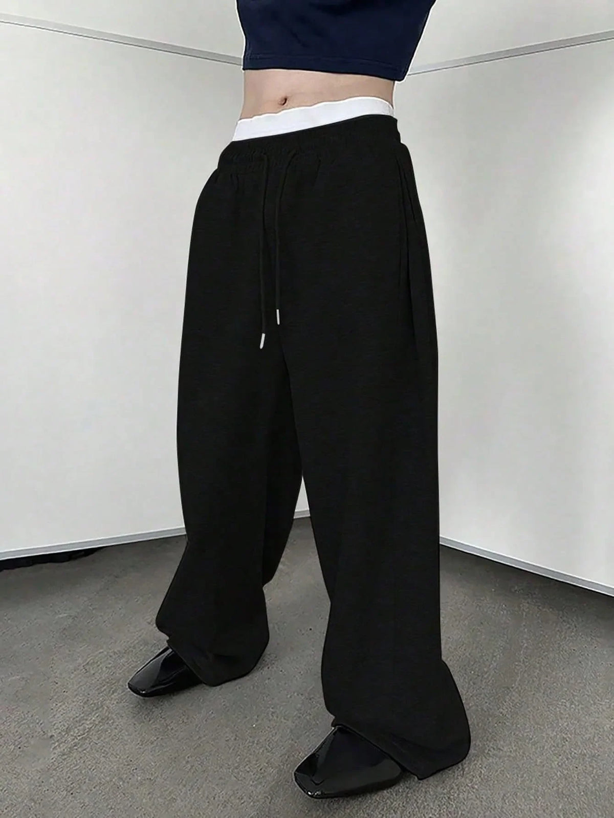 Full Length Loose Fit Casual Drawstring Running Jogger Pants