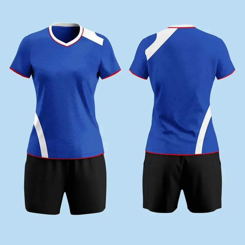 Volleyball Shirt And Shorts Two Piece Sports Clothing Set