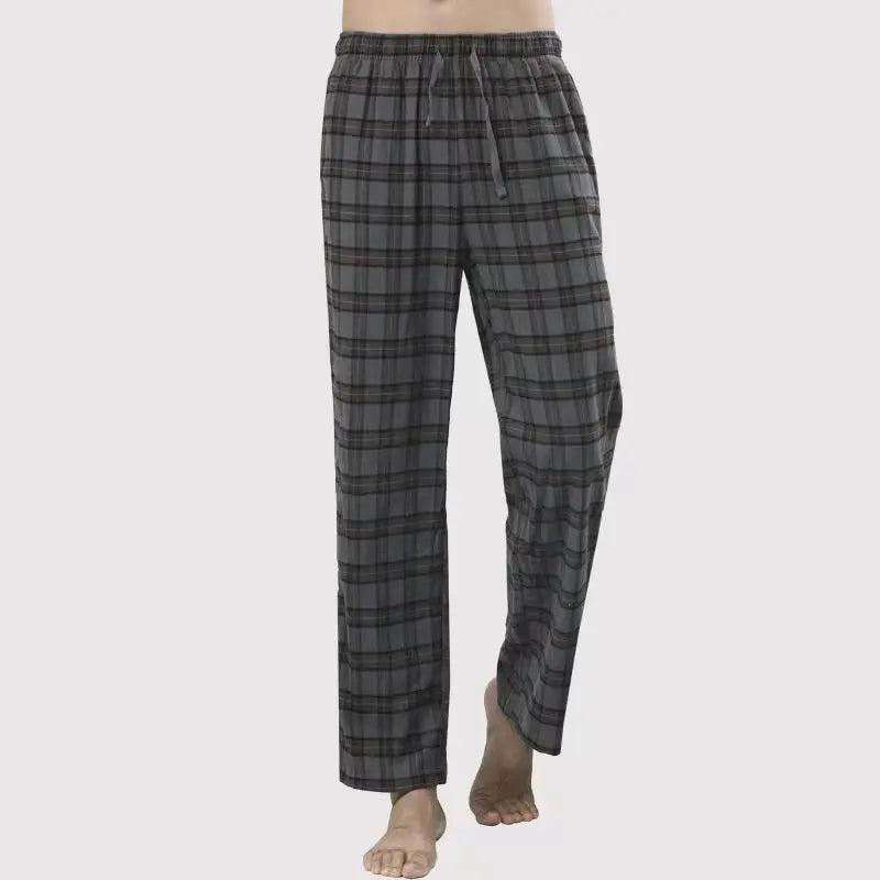 Men's Patterned Elastic Waist Straight Leg Pajama Lounge Pants