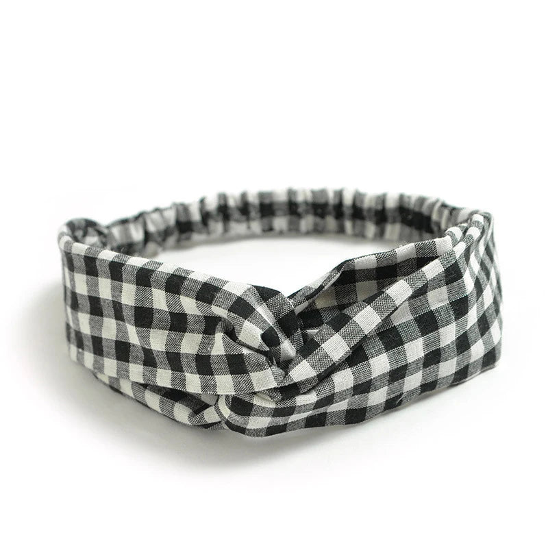 Floral Print Twist Front Elastic Headband for Everyday Hair Styling