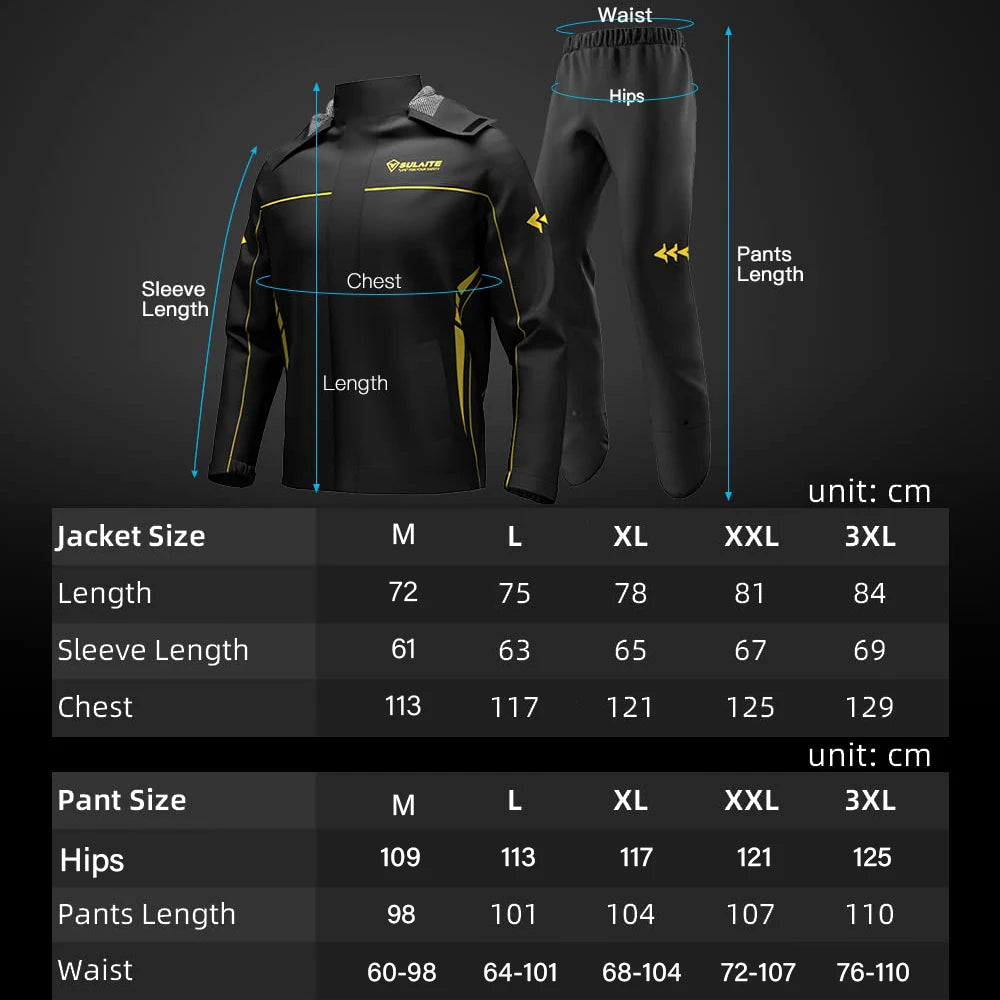 Outdoor Hooded Jacket and Trouser Clothing Set with Style Options