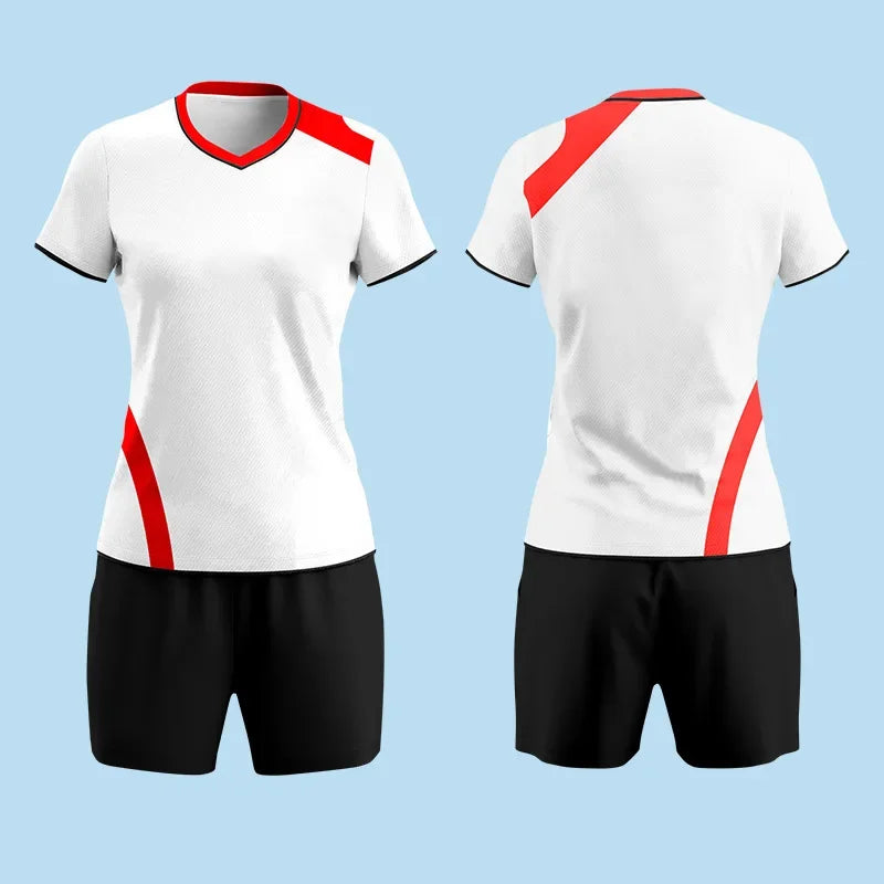 Volleyball Shirt And Shorts Two Piece Sports Clothing Set