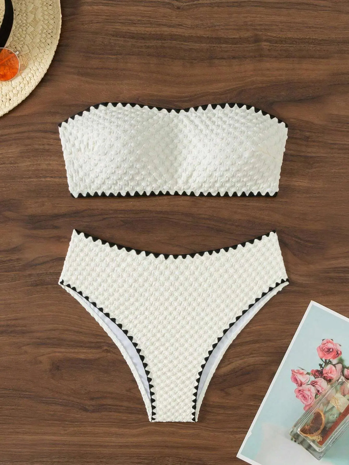 White Bandeau Bikini