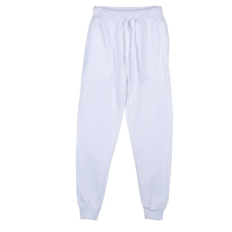 Full Length Drawstring Waist Casual Running Jogger Pants