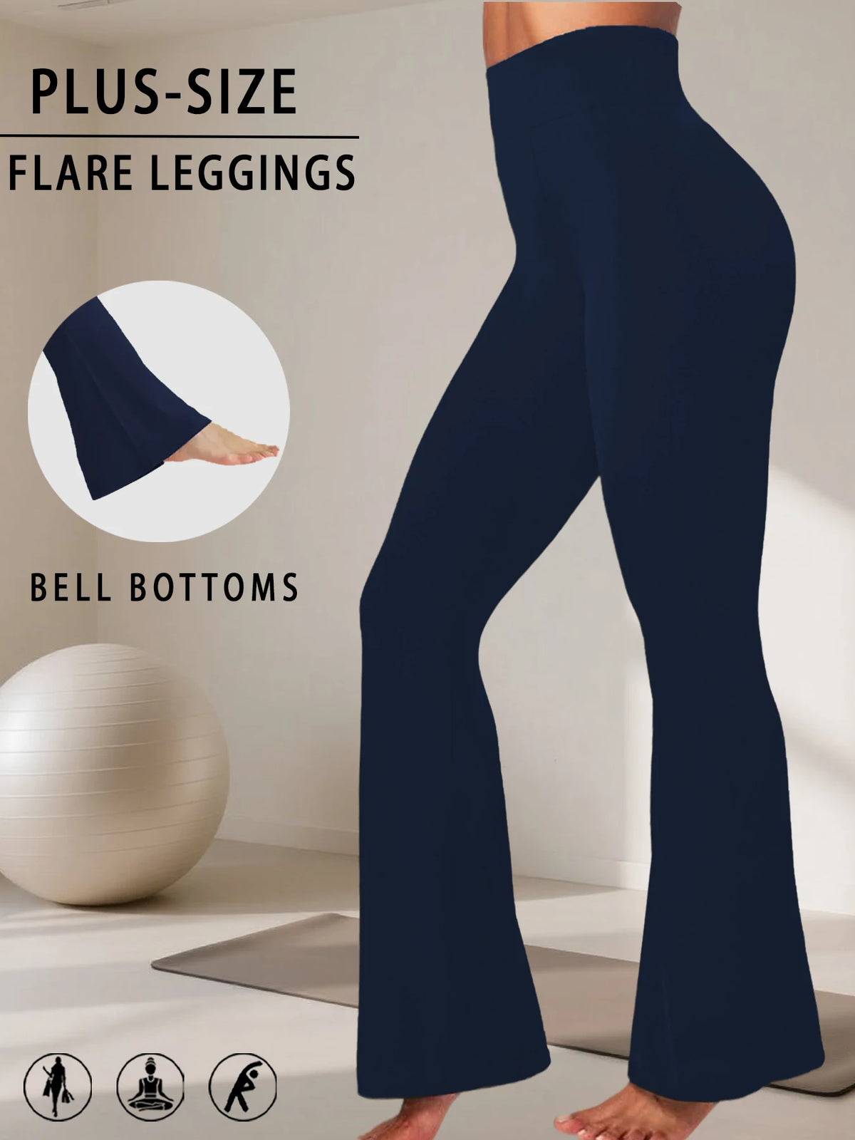 Women's High Waist Flared Leggings For Workout Outfits