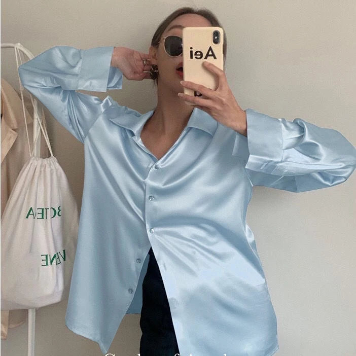 Women's Collared Long Sleeve Shirt