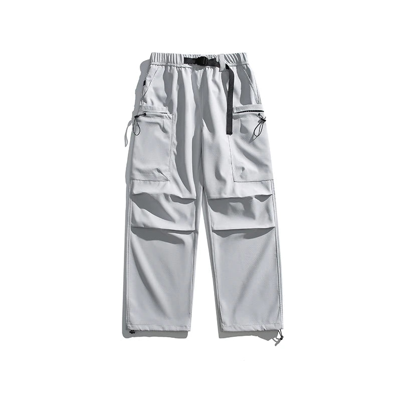 Men's Loose Fit Cargo Pants with Adjustable Outdoor Style